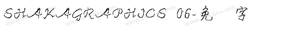 SHAKAGRAPHICS 06字体转换